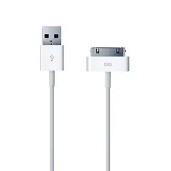 GENERICO - Cable Cargador 30 Pin 1m compatible Para iPad 1 2 3 iPhone 4s iPod clasico