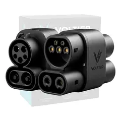 NOVAPARTS - Adaptador Carga Voltier CCS1 a CCS2 Type1 Type2 DC