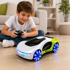 MULTIPLACE COLOMBIA - Carro a Control Remoto con Sensor de Gestos y Luces LED Recargable