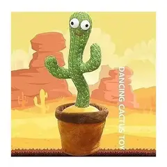GENERICO - Peluche Captus Tik Tok Verde Musical 33cm Cactus Bailarín
