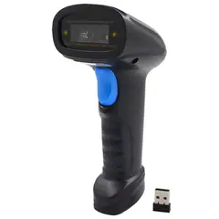 PIX LINK - Lector de Código de Barras Inalámbrico USB Escáner Láser 1D Recargable para POS y Computador