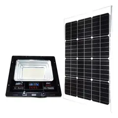 GENERICO - Reflector Solar Led 400w Foyu Blanco Frío Ip65 Montable Carcasa Negra Negro