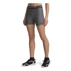 UNDER ARMOUR - Short Mujer HEATGEAR MIDDY Gris