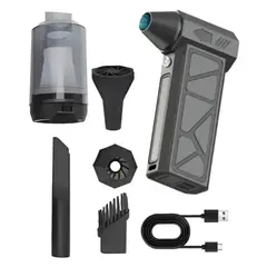 ZHOPI CO - Soplador Aire Portatil Mini Jet Turbo Con Luz Led Recargable