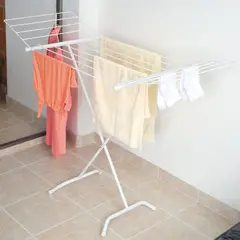 REJIPLAS - Tendedero de Piso Plegable para Ropa en acero 130x51x83 cm