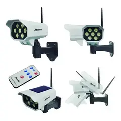 GENERICO - Lampara Solar Sensor Movimiento Tipo Cámara 8604 Adir Color Blanco 110v