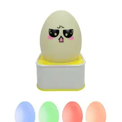 GENERICO - Lampara de mesa led de goma caritas colores variados