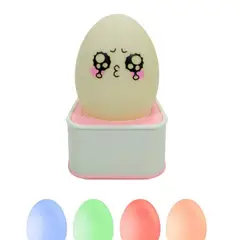 GENERICO - Lampara de mesa led de goma caritas colores variados