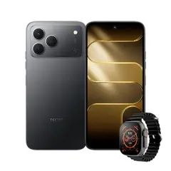 TECNO MOBILE - Celular Tecno Spark 50 4G 256GB 4+8GB Ram Negro+ Smartwatch