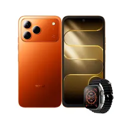 TECNO MOBILE - Celular Tecno Spark 50 4G 256GB 4+8GB Ram Naranja + Smartwatch