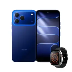 TECNO MOBILE - Celular Tecno Spark 50 4G 256GB 4+8GB Ram Azul + Smartwatch