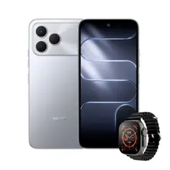 TECNO MOBILE - Celular Tecno Spark 50 4G 256GB 4+8GB Ram Titanio + Smartwatch