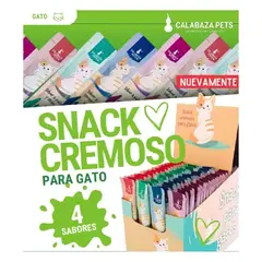 PETS - Snack Cremoso Gato X 100 Und Calabaza