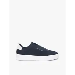 TOMMY HILFIGER - Tenis azul marino de punto con logo