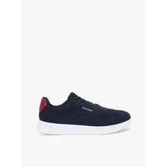 TOMMY HILFIGER - Tenis azul marino de punto ligero con logo
