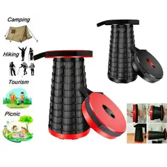 CLEAN - Silla Plegable Redonda Butaco Retráctil Super Resistente Camping