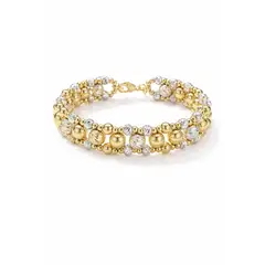 ZYRAL - Pulsera Dorada y Plateada Para Dama Marca ZPUC01-25