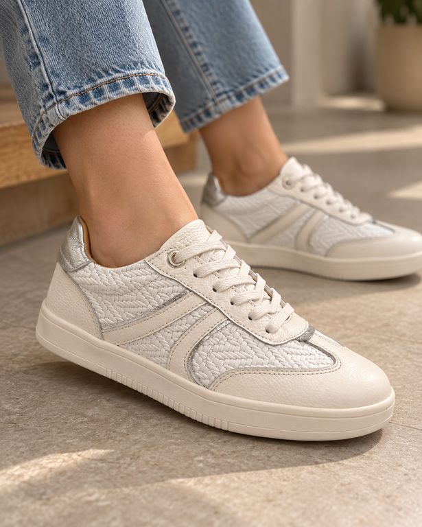 Imagen de Tenis En Cuero Para Mujer Blanco Origen Bont