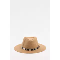 KOAJ - Sombrero fedora en color kaki. Hombre