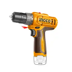INGCO - Taladro Inalámbrico de rotación 12V 20Nm 2 Velocidades + Batería 1.5Ah CDLI122061