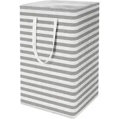 PURABOX - CESTO CANASTA ROPA SUCIA LAVANDERIA JUGUETES ALMACENAMIENTO-RAYAS