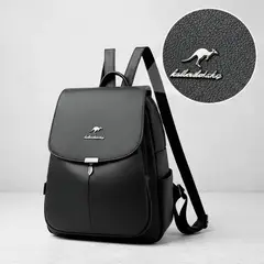 BOLSOS Y ACCESORIOS MB - BOLSO MORRAL PARA MUJER EN CUERO ELEGANTE DISEÑO COLOR NEGRO
