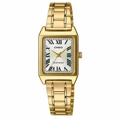 CASIO - Reloj Para Mujer Elegante LTP-V007G-9B Dorado Numeros Romanos