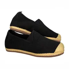 XIAN SHOES - Espadrille hombre negra Ref S08