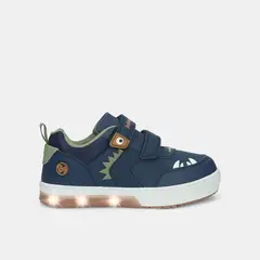 BUBBLE GUMMERS - Tenis Con Luces Para Niño Bubblegummers Azul Neon