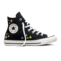 CONVERSE - Tenis Negro Mujer Chuck Taylor All Star Embroidered Florals A16902C