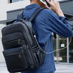 BOLSOS Y ACCESORIOS MB - BOLSO PARA HOMBRE ELEGANTE CON CIERRES Y BUENA CAPACIDAD