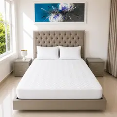 HOGARETO - Protector De Colchón Acolchado Fuelle 40cm + 2 Protectores de Almohadas