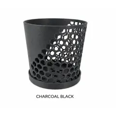 GENERICO - Maceta Honey Elemental Charcoal Black