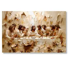 GENERICO - Cuadro decorativo última cena en relieve moderno 100x70 cm