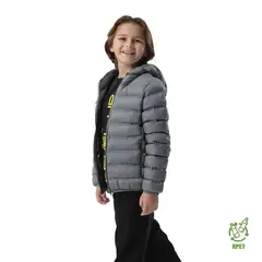TOTTO - Chaqueta para Niño Colorkid 2.0 Acolchada Gris/Negro