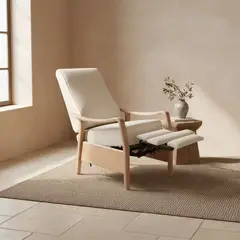 PURO CUERO - Silla Reclinable Colani 69 x 81 x 113 cm Cuero