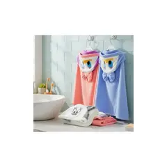 AFM - Toalla Infantil Microfibra Suave Piel Niño Bebe Capucha Bata