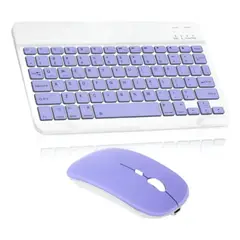 GENERICO - Kit Teclado con Mouse Bluetooth para Tablet iPad PC Computador Compatible con TABLET, IPAD, PC