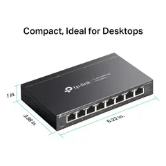 TP LINK - Conmutador de internet 8 puertos