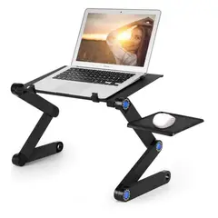 HOMMI - Mesa Auxiliar Ajustable Portátil Multiuso Laptop Ventilación Genérico en Polipropileno
