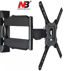 HOMMI - Base para Tv 32 a 35 Nb North Bayou P4 Brazo Doble en Acero Inoxidable