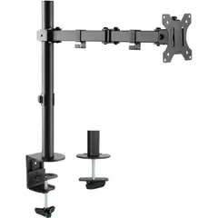 HOMMI - Base de Brazo para Monitor Escritorio de 13 a 27 en Metal Color Negro