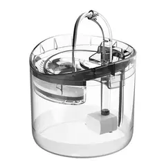 HOMMI - Fuente de Agua para Perros 2 Litros Transparente