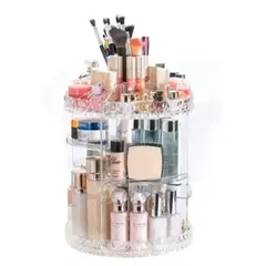 HOMMI - Estante Organizador de Maquillaje 360° Multiusos en ABS