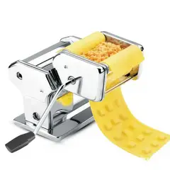 HOMMI - Máquina para Hacer Pastas Ravioles Raf Manual Acero Inoxidable