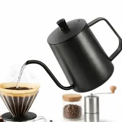 HOMMI - Tetera Hervidora para Estufa Profesional 350 Ml en Acero inoxidable Color Negro