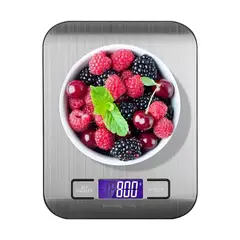 HOMMI - Báscula Gramera Bascula Digital Pesa Cocina Acero Inoxidable 5 Kgs