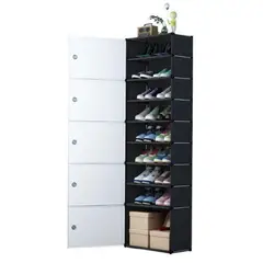 HOMMI - Zapatero Organizador 5 Puertas con Cubierta Antipolvo
