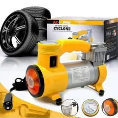 HOMMI - Compresor de Aire Inflador Neumaticos Vehiculos Ciclas con Linterna para Hogar