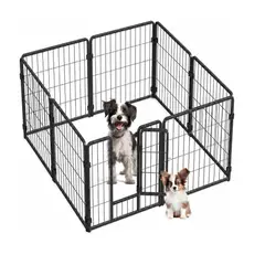 OEM - Corral Para Perros 60 Cm De Altura, Resistente 8 Paneles